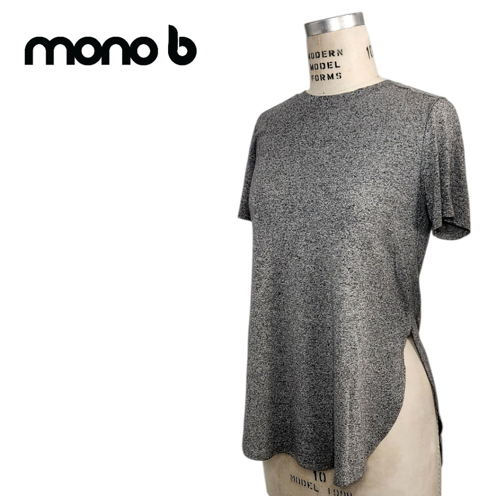 mono b - Flattering Grey Space Dye Tee